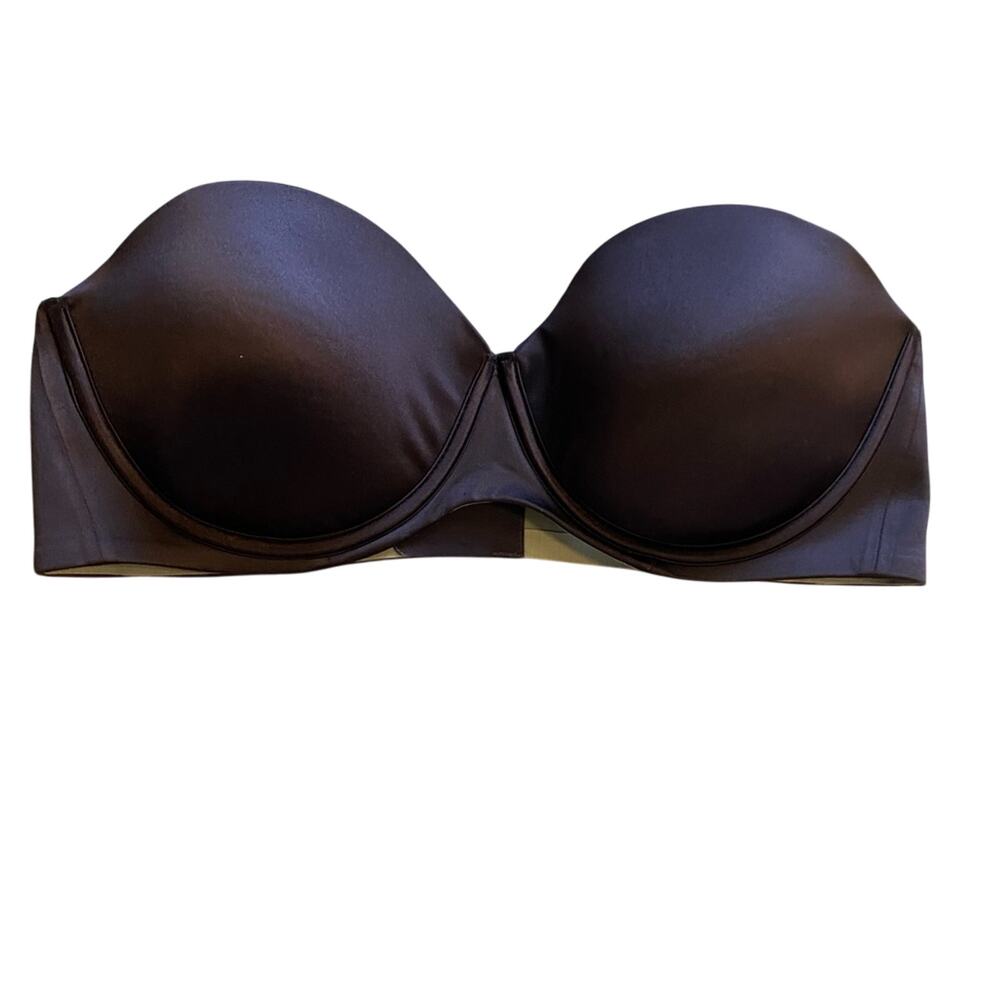 Soma Brown Strapless Bra vanishing strapless bra 36D with underwire